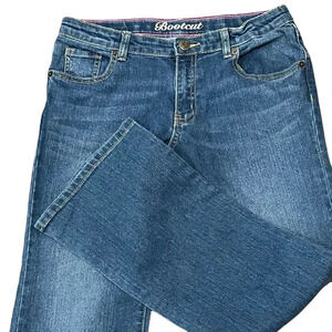 ❤️2/$11 Crazy 8 Girls Bootcut Plus Size Adjustable Waist Blue Jeans size 12